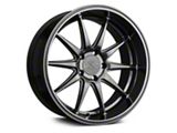 527D Chromium Black Wheel; Rear Only; 18x10.5; 20mm Offset (99-04 Mustang)
