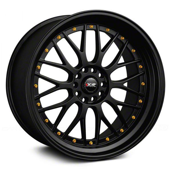 Camaro 521 Black with Gold Rivets Wheel; 20x8.5; 32mm Offset (16