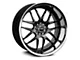 XXR 526 Chromium Black with Stainless Steel Chrome Lip Wheel; Rear Only; 20x11 (16-24 Camaro)
