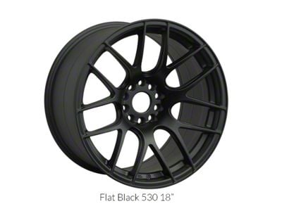 530 Flat Black Wheel; 18x8.75; 33mm Offset (16-24 Camaro, Excluding SS w/ 6-Piston Calipers & ZL1)