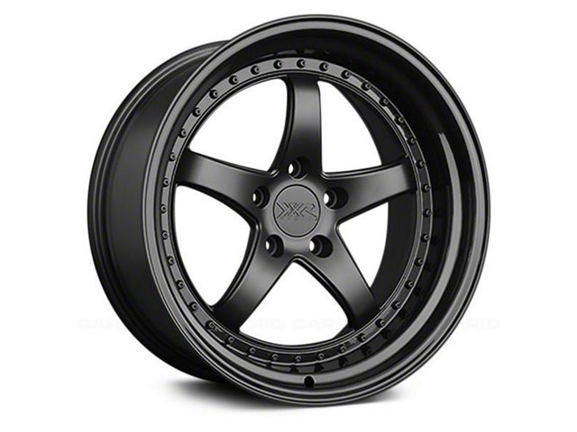 XXR 565 Flat Black with Gloss Black Lip Wheel; 18x8.5 (21-24 Mustang Mach-E, Excluding GT)