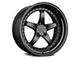 XXR 565 Flat Black with Gloss Black Lip Wheel; 18x8.5 (21-24 Mustang Mach-E, Excluding GT)