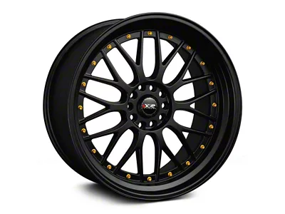 521 Black with Gold Rivets Wheel; Rear Only; 18x10; 25mm Offset (94-98 Mustang)