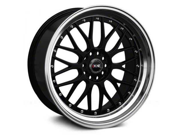 XXR 521 Black with Machined Lip Wheel; Rear Only; 18x10 (94-98 Mustang)