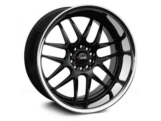 XXR 526 Black with Stainless Steel Chrome Lip Wheel; 20x9 (15-23 Mustang GT, EcoBoost, V6)