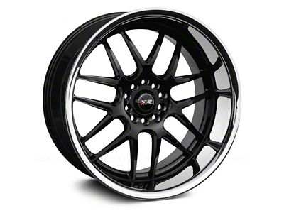 XXR 526 Black with Stainless Steel Chrome Lip Wheel; Rear Only; 18x10.5 (99-04 Mustang)