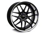 526 Black with Stainless Steel Chrome Lip Wheel; Rear Only; 20x10.5; 35mm Offset (15-23 Mustang GT, EcoBoost, V6)