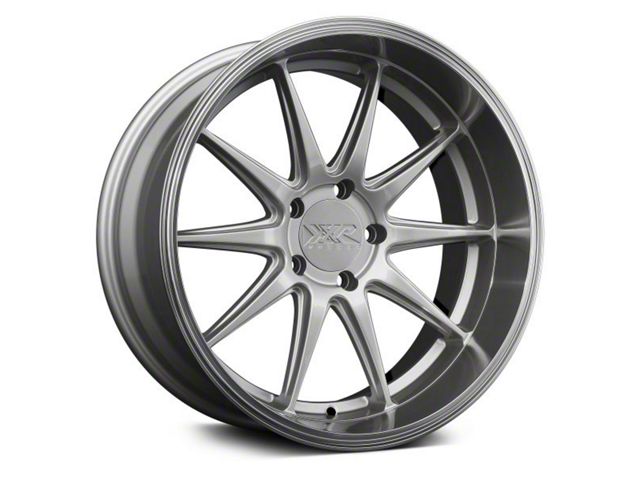 XXR 527D Silver with Machined Lip Wheel; 18x9 (15-23 Mustang EcoBoost w/o Performance Pack, V6)