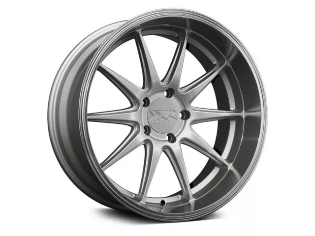 XXR 527D Silver with Machined Lip Wheel; 20x9 (15-23 Mustang GT, EcoBoost, V6)