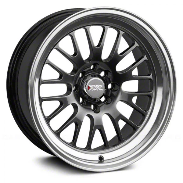 Mustang 531 Chromium Black with Machined Lip Wheel; 17x8; 35mm