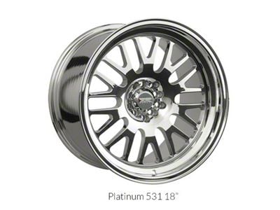 531 Platinum Wheel; 18x8.5; 35mm Offset (24-25 Mustang EcoBoost w/o Performance Pack)