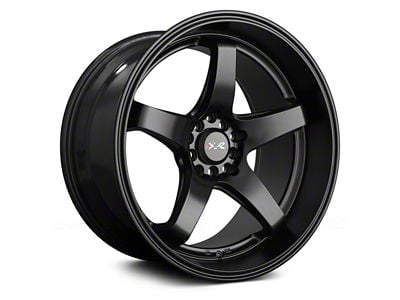 XXR 555 Flat Black Wheel; 17x8 (99-04 Mustang)