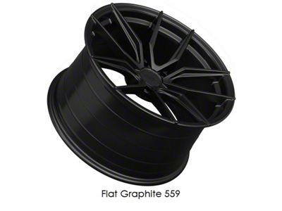 559 Flat Graphite Wheel; Rear Only; 19x10; 20mm Offset (99-04 Mustang)