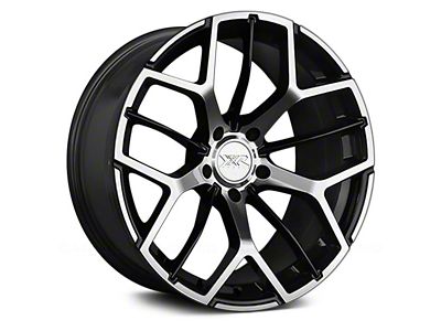 566 Black with Machined Lip Wheel; 18x8.5; 35mm Offset (15-23 Mustang EcoBoost w/o Performance Pack, V6)