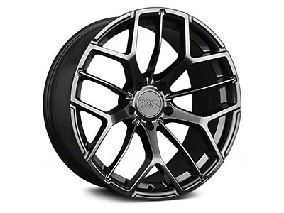 XXR 566 Chromium Black Wheel; 18x8.5 (15-23 Mustang EcoBoost w/o Performance Pack, V6)