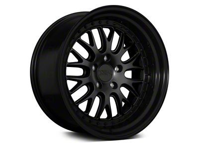 XXR 570 Flat Black with Gloss Black Lip Wheel; 18x8.5 (15-23 Mustang EcoBoost w/o Performance Pack, V6)