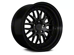 XXR 570 Flat Black with Gloss Black Lip Wheel; 18x8.5 (15-23 Mustang EcoBoost w/o Performance Pack, V6)