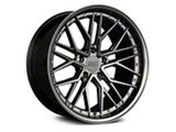 571 Chromium Black Wheel; Rear Only; 20x10.5; 35mm Offset (15-23 Mustang GT, EcoBoost, V6)