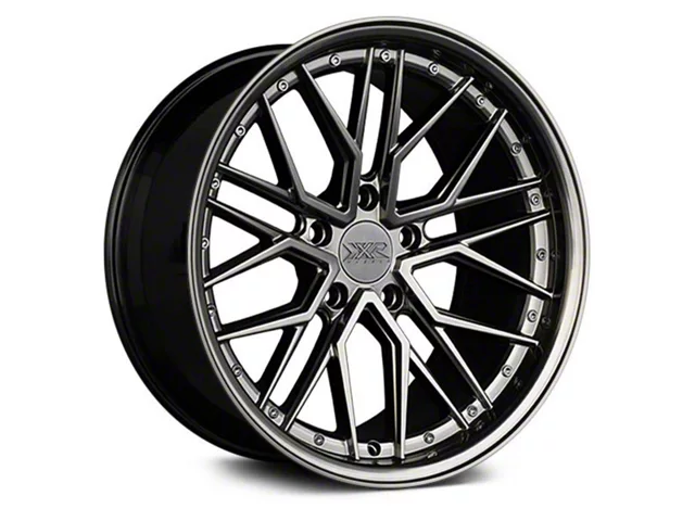 XXR 571 Chromium Black Wheel; Rear Only; 20x10.5 (15-23 Mustang GT, EcoBoost, V6)