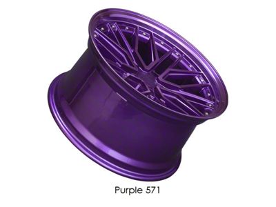 571 Diamond Cut Purple Wheel; 18x10; 25mm Offset (99-04 Mustang)