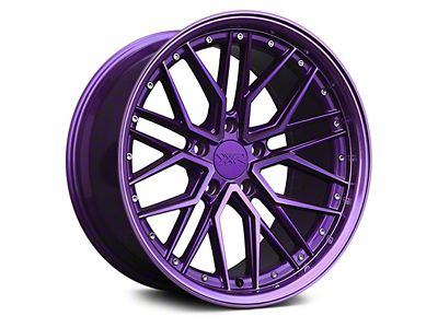 571 Diamond Cut Purple Wheel; Rear Only; 20x10.5; 35mm Offset (15-23 Mustang GT, EcoBoost, V6)