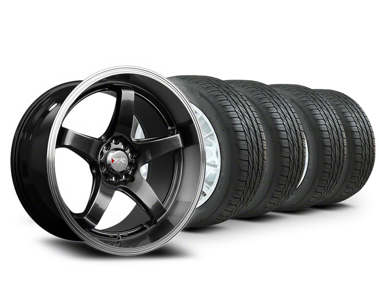 Mustang 17x8 XXR 555 Wheel & NITTO AllSeason Motivo Tire Package (99