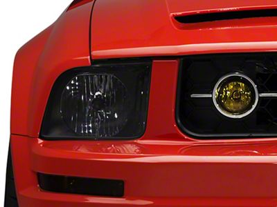 SEC10 Fog Light Tint; Yellow (05-09 Mustang V6 w/ Pony Package)