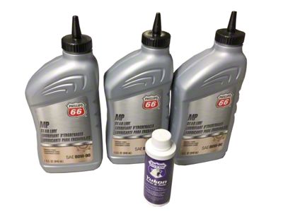 Yukon Gear Differential Oil; 3-Quart Conventional 80W90 with 4-Ounce Positraction Additive (08-13 Challenger)