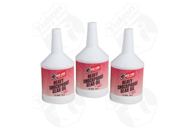 Yukon Gear Differential Oil; 3-Quart Redline Synthetic Shock Proof Oil; 75W250 (06-18 Charger)
