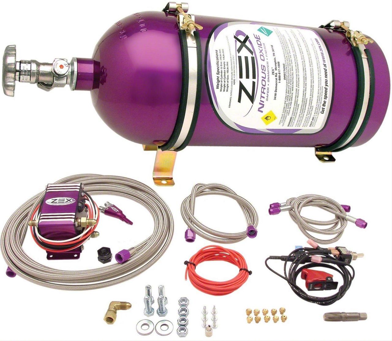 ZEX Corvette Wet Injected Direct Port Nitrous System with Purple Bottle