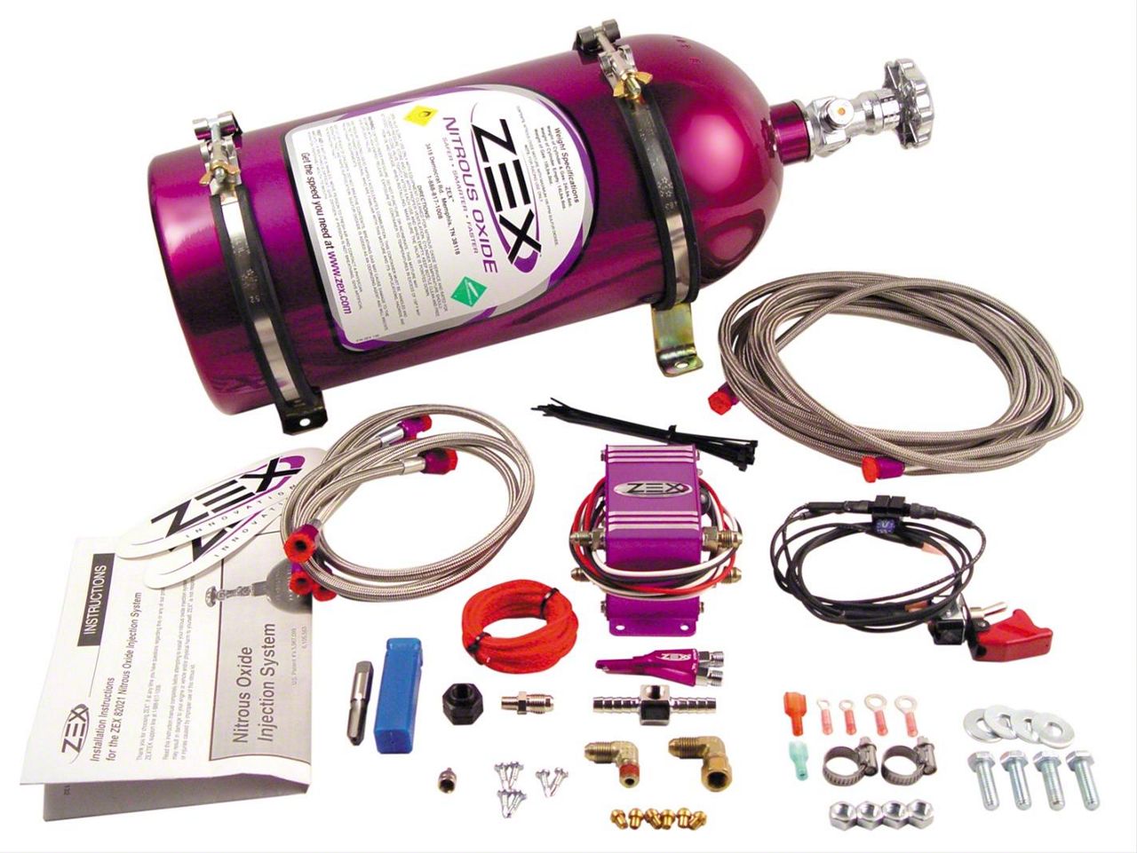 ZEX Corvette Wet Injected Nitrous System with Purple Bottle 82026 (9704 Corvette C5) Free