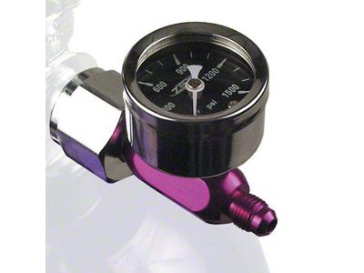 ZEX Nitrous Bottle Pressure Gauge; -4AN (Universal; Some Adaptation May Be Required)