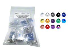 ZSPEC Design Dress Up Bolts Fastener Kit for FAST 102mm LSXR and LSXRT Manifolds; Stainless and Billet; Gloss Red