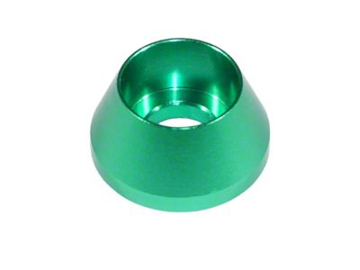 ZSPEC Design Throttle Body Fastener Kit; Stainless and Billet; Green (05-25 V8 Mustang)