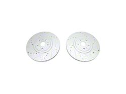 ZZPerformance Cross Drilled and Slotted Rotors; Front Pair (17-24 Camaro ZL1)
