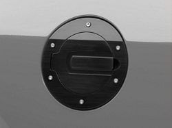 SHR Fuel Door; Black (05-09 Mustang)