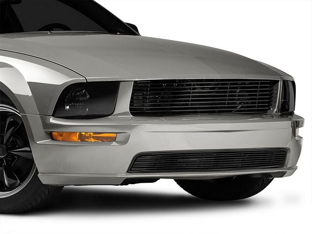 Modern Billet Retro Grille; Black (05-09 Mustang GT)