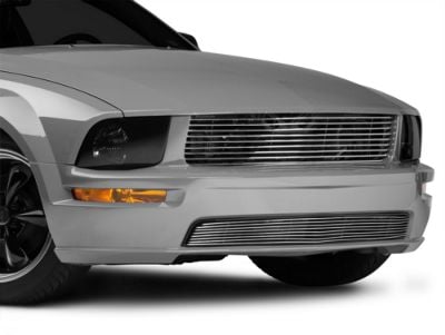 SpeedForm Modern Billet Retro Upper Grille; Polished (05-09 Mustang GT)