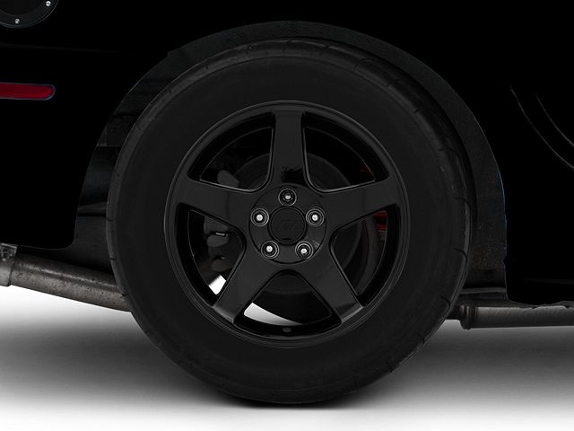 2003 Cobra Style Black Wheel; Rear Only; 17x10.5 (94-98 Mustang)
