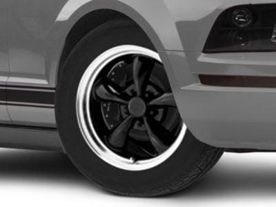 Bullitt Gloss Black Wheel; 17x8 (05-09 Mustang GT, V6)