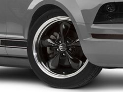 Deep Dish Bullitt Gloss Black Wheel; 19x8.5 (05-09 Mustang GT, V6)