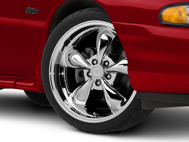 Deep Dish Bullitt Chrome Wheel; 19x8.5 (94-98 Mustang)