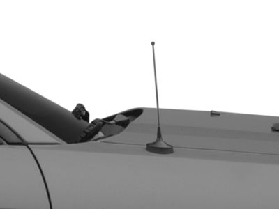 SpeedForm Fixed Black Antenna; 8-Inch (79-09 Mustang)
