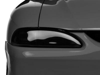 SpeedForm Headlight Covers; Smoked (94-98 Mustang)