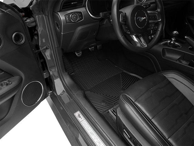 Weathertech All-Weather Front Rubber Floor Mats; Black (15-24 Mustang)
