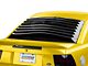 SpeedForm Rear Window Louvers; Smooth Aluminum (94-04 Mustang Coupe)