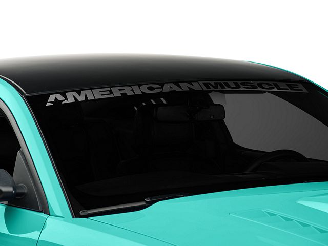 SEC10 AmericanMuscle Windshield Banner; Frosted (05-14 Mustang)