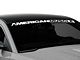 SEC10 AmericanMuscle Windshield Banner; White (05-14 Mustang)
