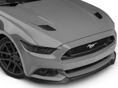 SEC10 Hood Vent Accent Decals; Matte Black (15-17 Mustang GT)