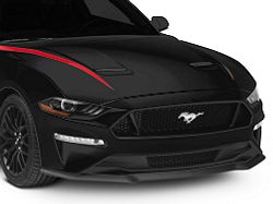 SEC10 Hood Accent Decal; Red (18-23 Mustang GT, EcoBoost)